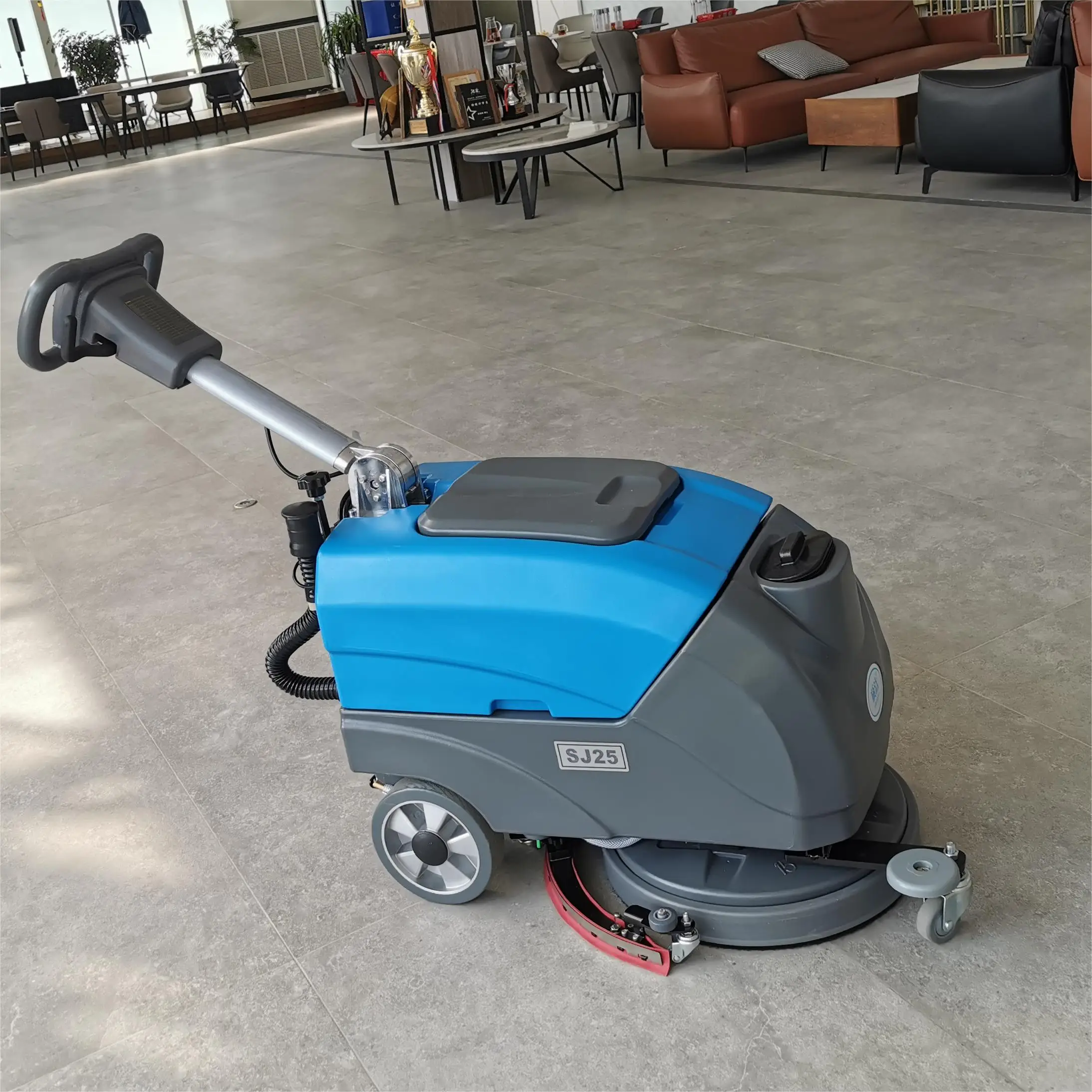 

Powerful Walkbehind Floor Cleaning Machine Scrubber Road Sweepers for Marble and Concrete