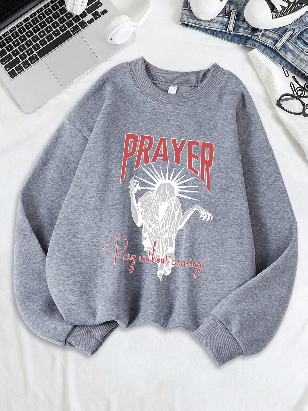 Sweat-shirt à capuche chaud en polaire pour femme, pull ample à col ras du cou, basique, vêtements de sport, hiver