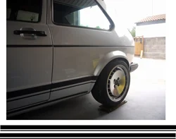 VW MK1 스펙 골프 스트라이프, 2200mm 오버사이즈, 트랜스포터 MK2 제타 T5 자동차 스타일링에 적합, 1 세트, 2 개