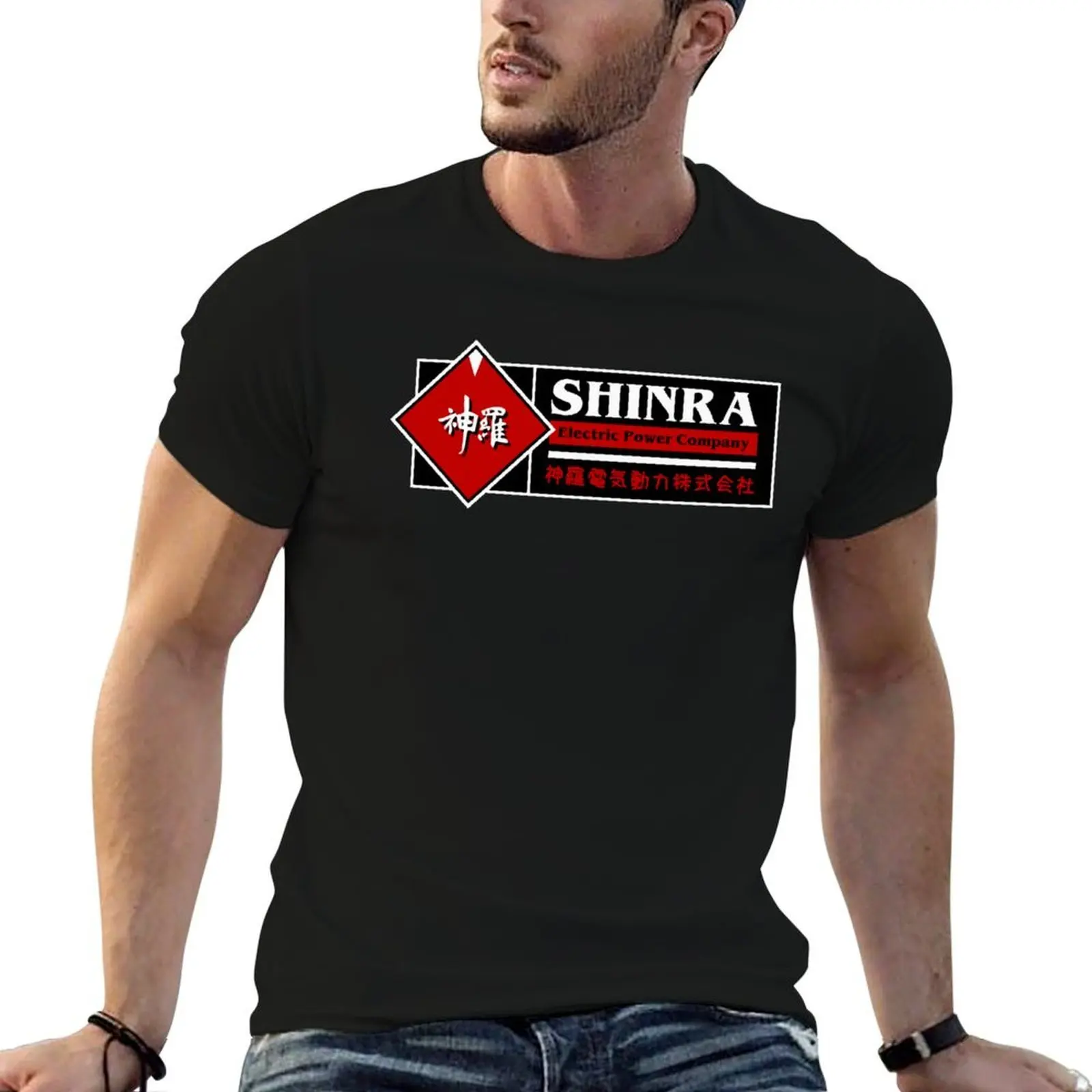 Shinra Electric Power Company T-Shirt Casual Loose Fit Short Sleeve T-Shirt