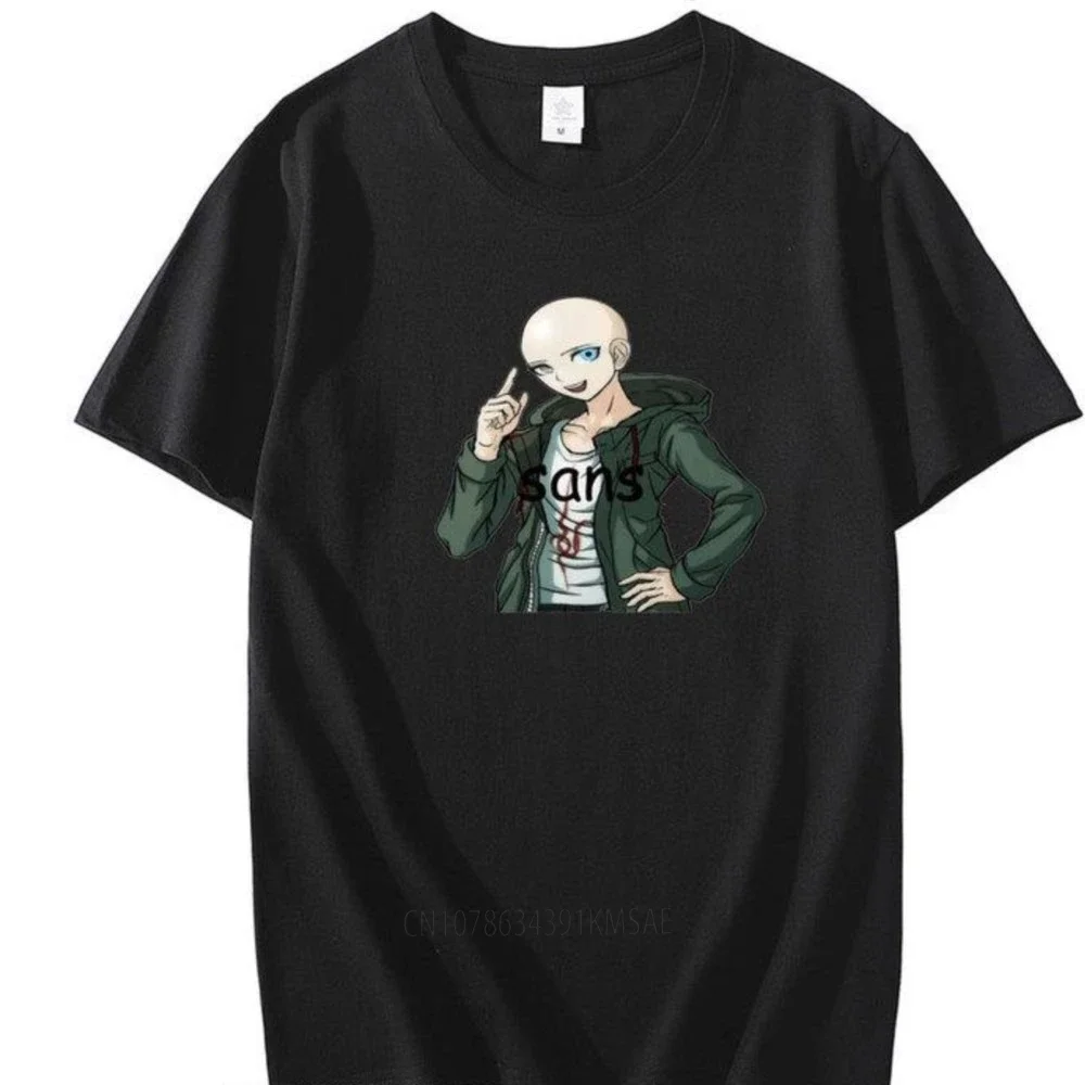 Komaeda Sans T Shirt Danganronpa Undertale T-Shirt Cosplay Costume Dangan Black T Shirt Casual Tshirt Oversized