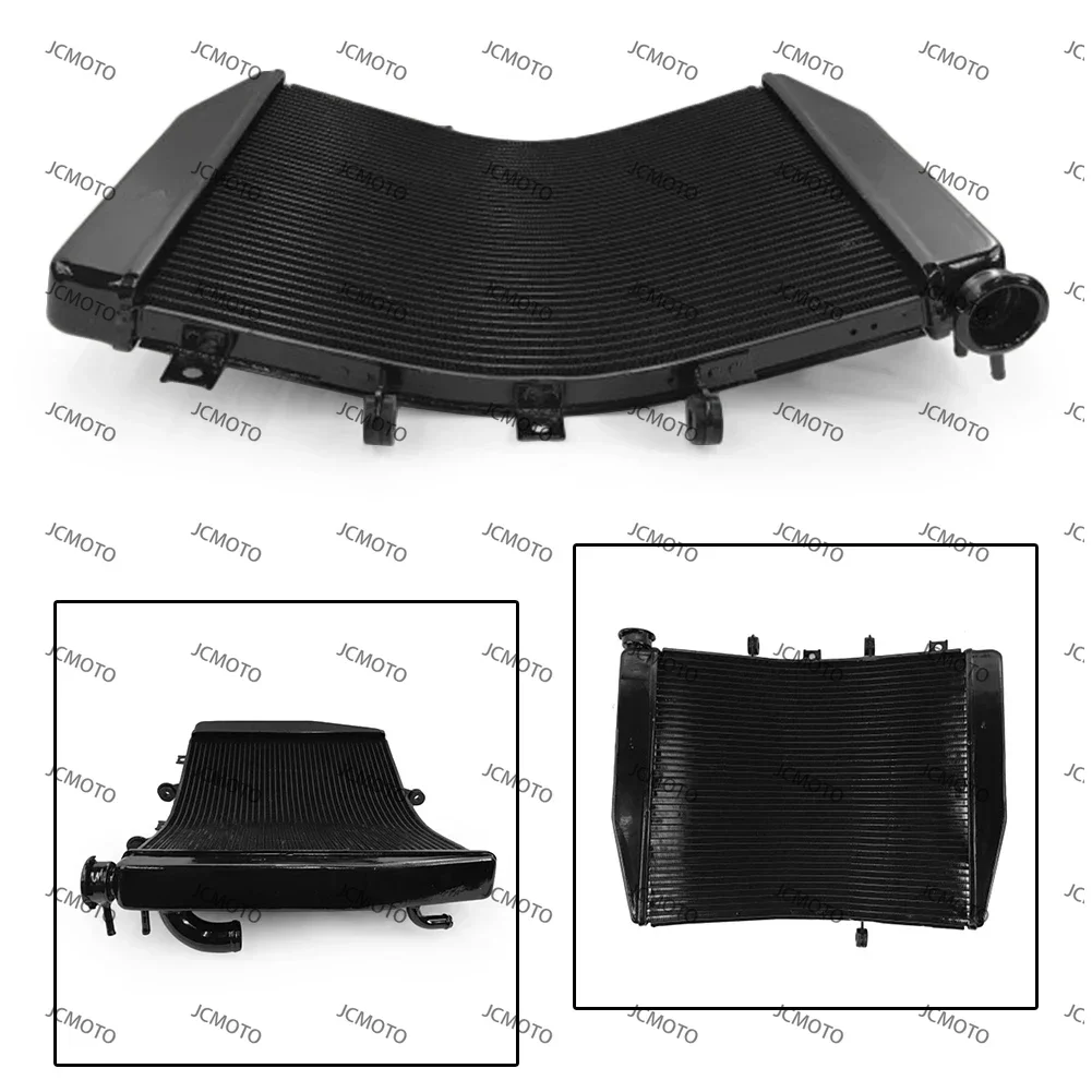

for Kawasaki ZX14 2006 2007 2008 2009 2010 2011 CNC Aluminum Motorcycle Engine Cooler Cooling Radiator Assembly Black