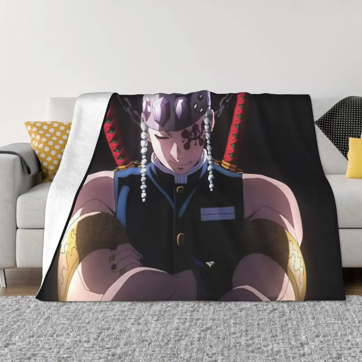 

Одеяло Demon Slayer 000517, дорожное одеяло, одеяло для дивана-кровати, зимнее теплое одеяло, плед