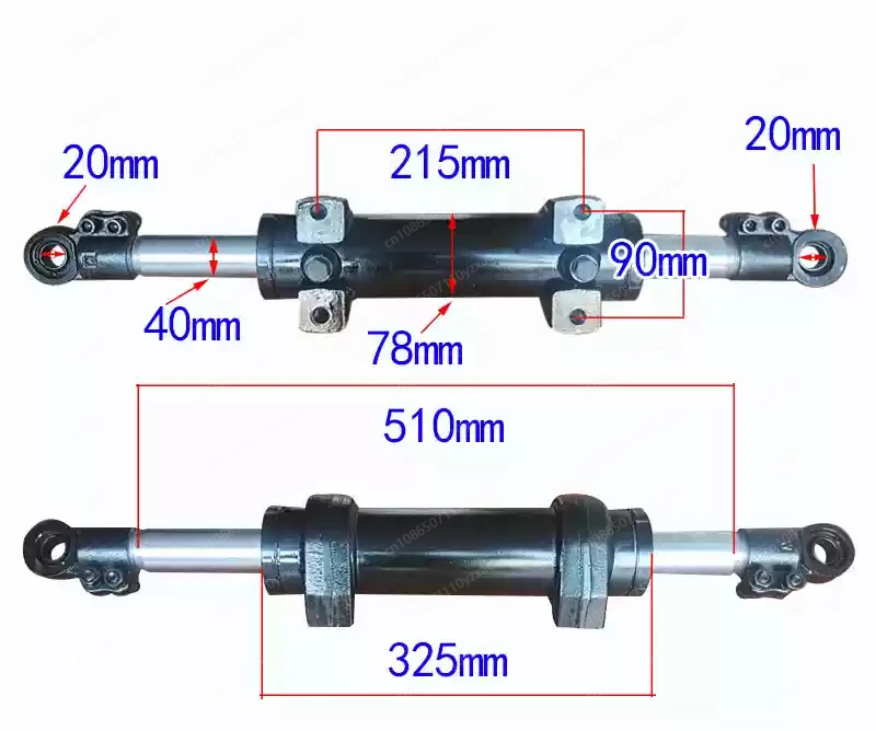 Forklift hydraulic steering cylinder, Hangchao Heli Longgong 1-10 tons rear axle horizontal cylinder for pulling direction