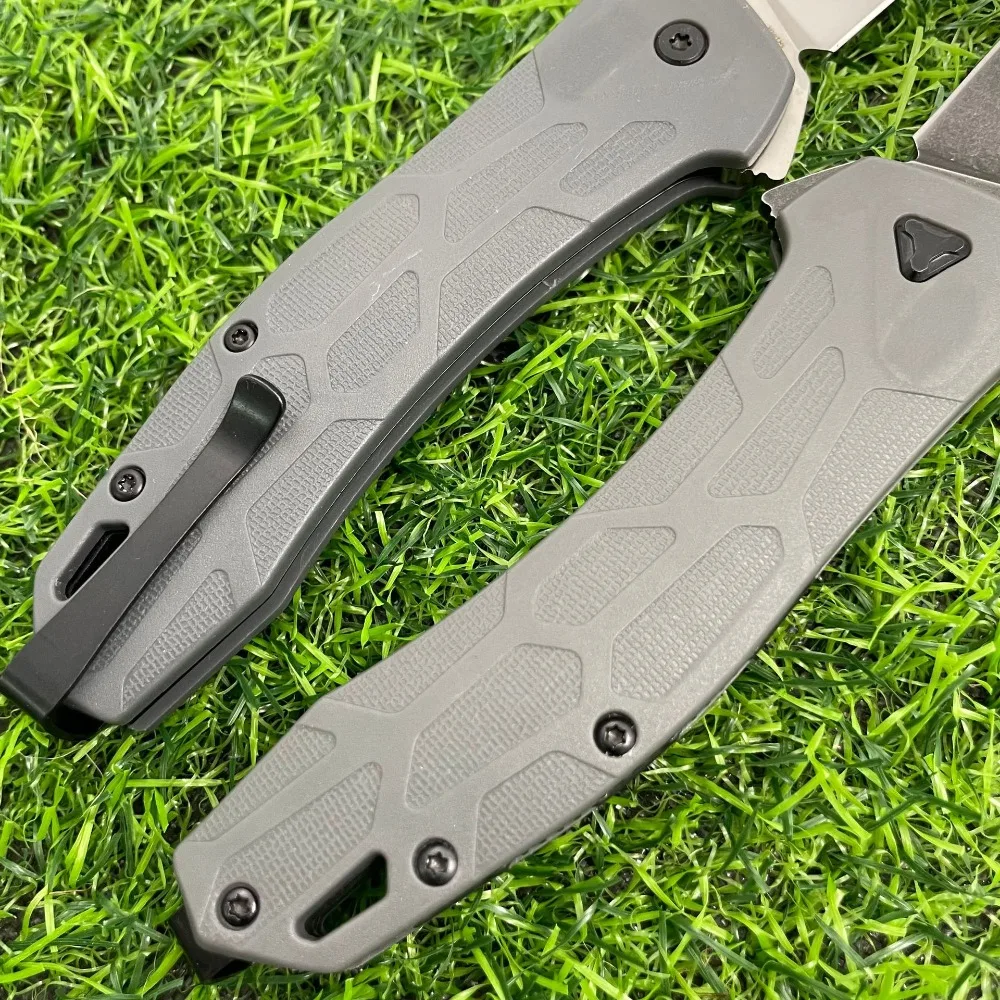 Ks2042 سكين قابل للطي بمقبض من ألياف النايلون، سكين قابل للطي متعدد الوظائف للدفاع عن النفس