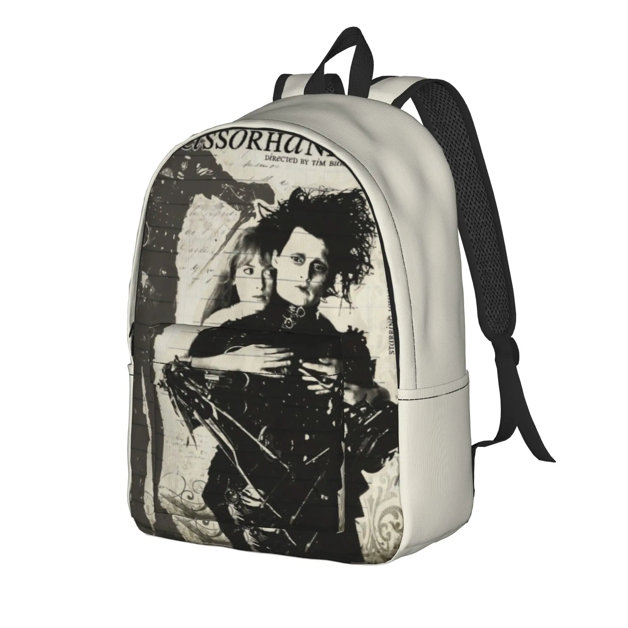 Edward Scissorhands Backpack Women Men  Large Backpacks Polyester Streetwear High School Bags College Colorful Rucksack