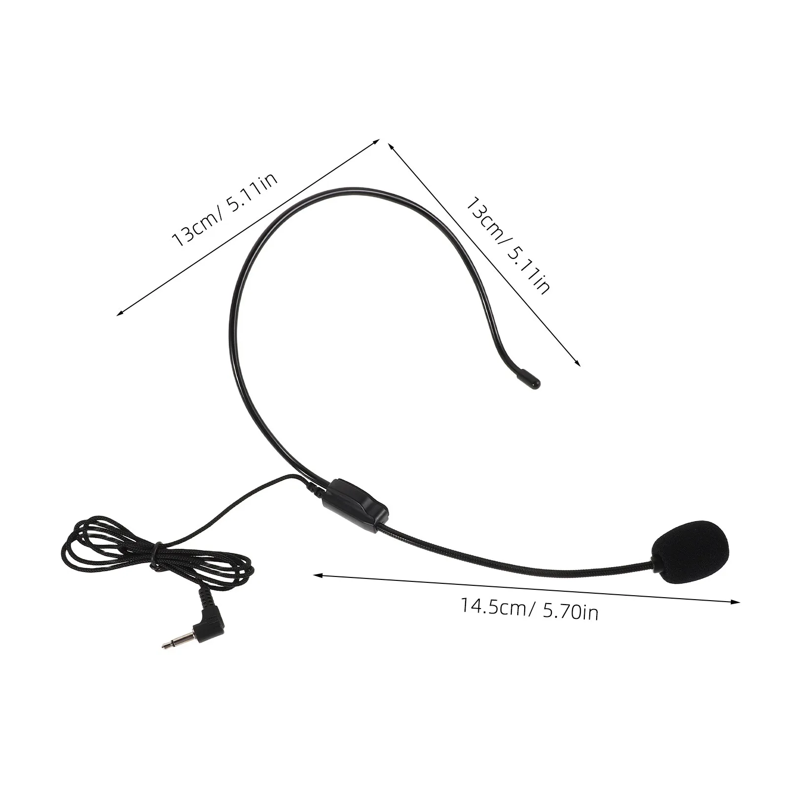Professional Realistic Prop Microphone Headset for Stage Plays Children Shows Bars Rehearsals Lightweight Compact Design