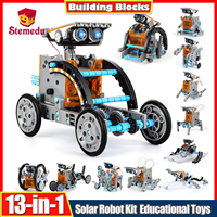 STEM 13-in-1 Education Solar Power Robots Toys DIY Educational Robotics Toy Science Kits for Age 8-12 Kids Boys Birthday Gifts