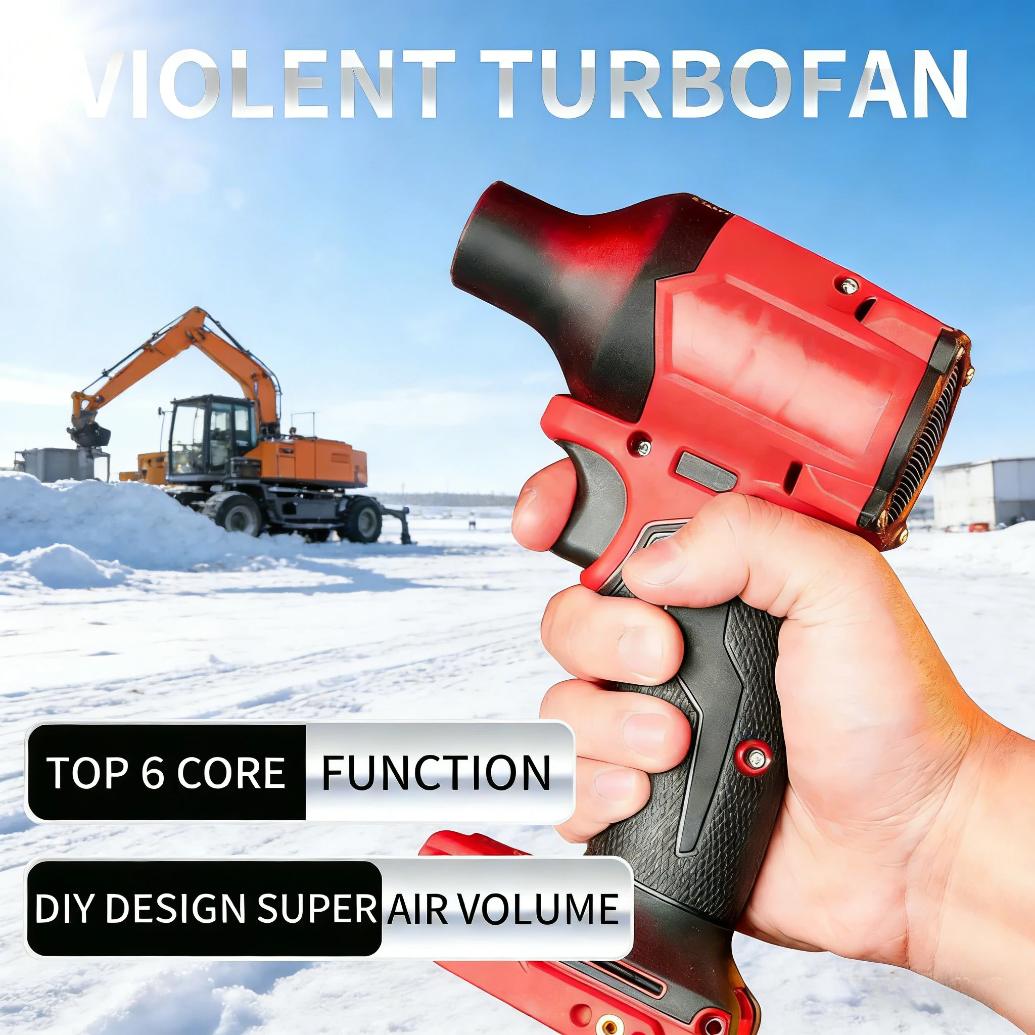 

2026 New Brushless Jet Blower For Milwaukee 12V Battery 160000RPM Control Violent Turbo Fan Electric Air Duster (No Battery)