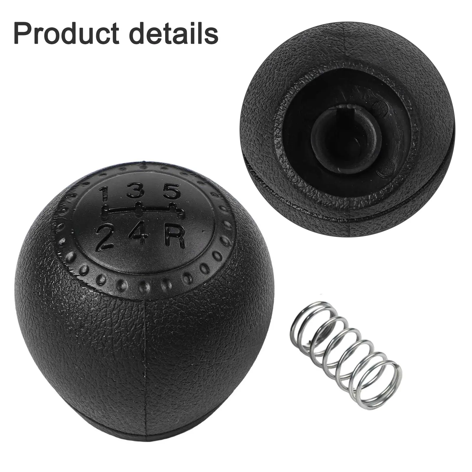 Plastic Metal 5 Gear Knob With Reverse Return Spring For Fiat Punto 188 Car Handle 1999-2012 Interior Accessories