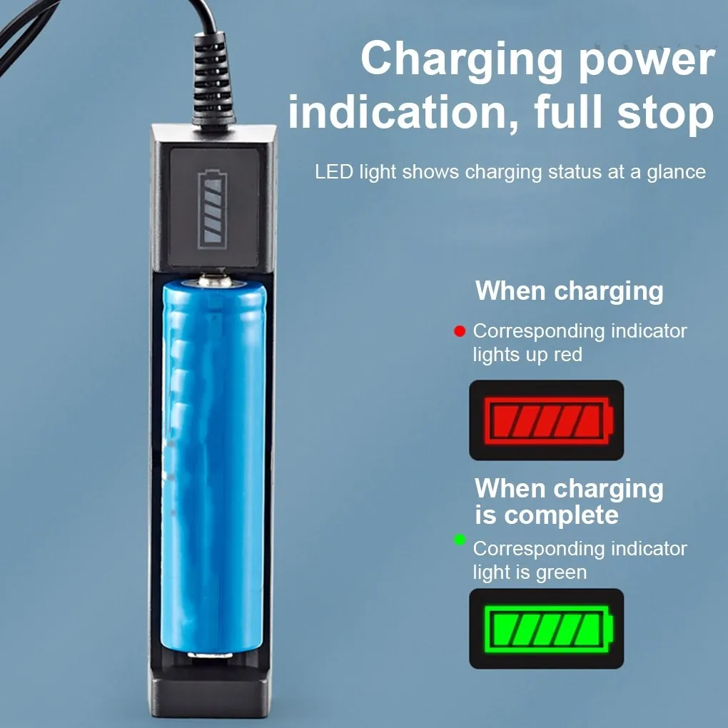 1/2/4 Steckplätze Dual 18650 Lithium-Batterieladegerät für 18650 14650 Laden 4,2 / 3,7 V wiederaufladbares Batterieladegerät – Detail 5