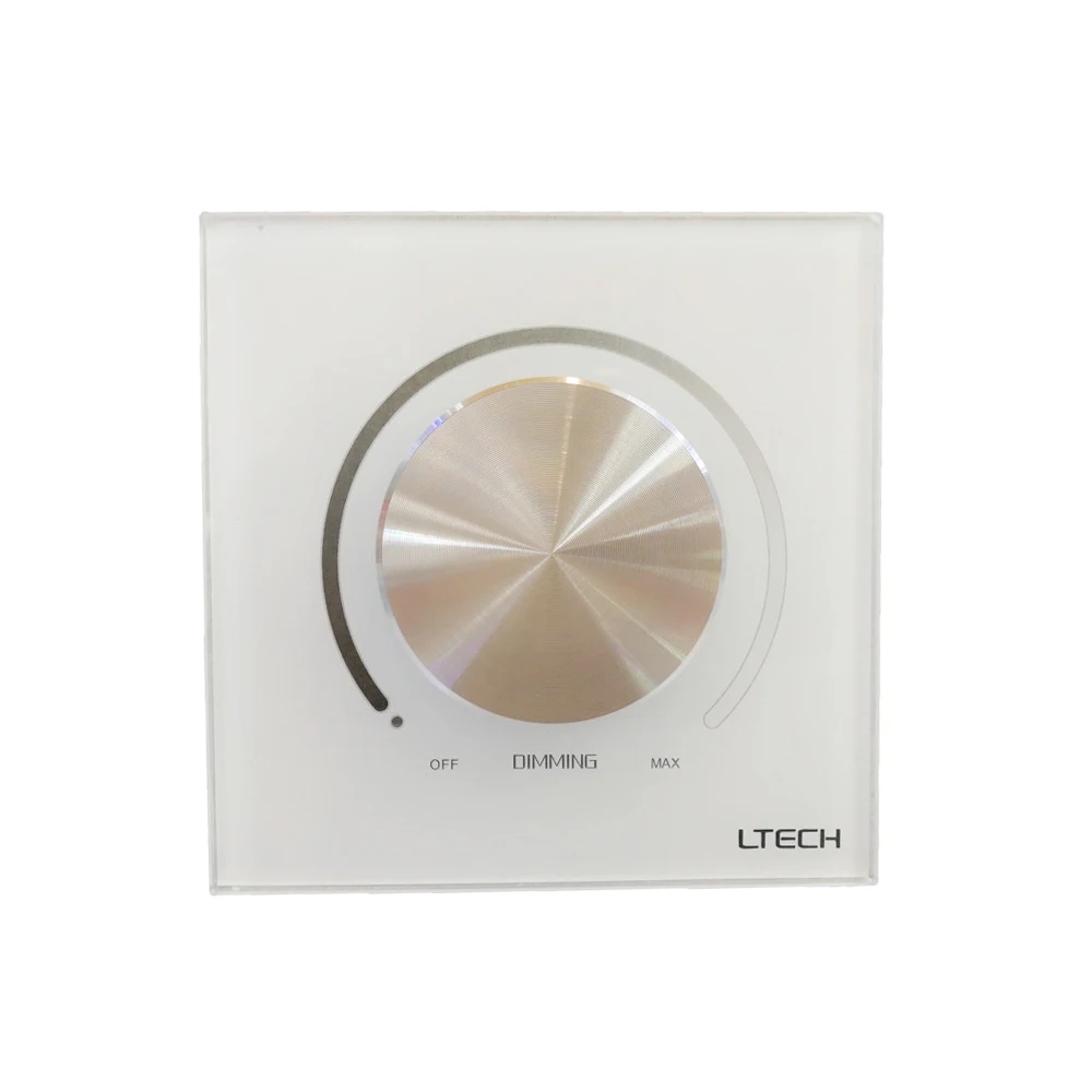

LTECH LED 1-10V Dimmer AC 100V-240V 5050 2835 Strip Lights Wall Knob Panel Dimmer Work with 1-10V Dimming Driver E610
