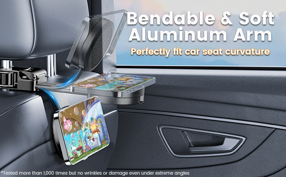 xuenair car phone holder, car oganizer hook with quality adjutable flexible soft aluminum tpu arm