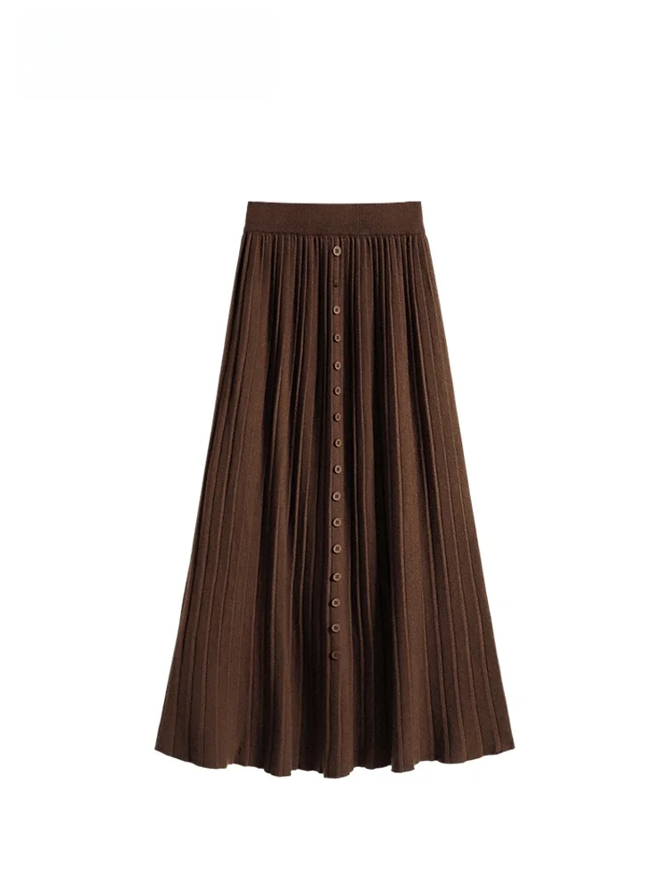 

High Waist A-Line Skirt for plus Size Women Casual Faionable Spring Summer Cotton Thiened Korean Sle Skirts