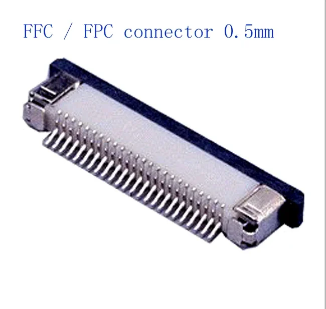 100pcs FFC/FPC connector 0.5mm 4Pin 5 6 7 8 10 12 14 15 16 18 20 22 24 26 28 Drawer Type Ribbon Flat Connector Top Contactor fpc