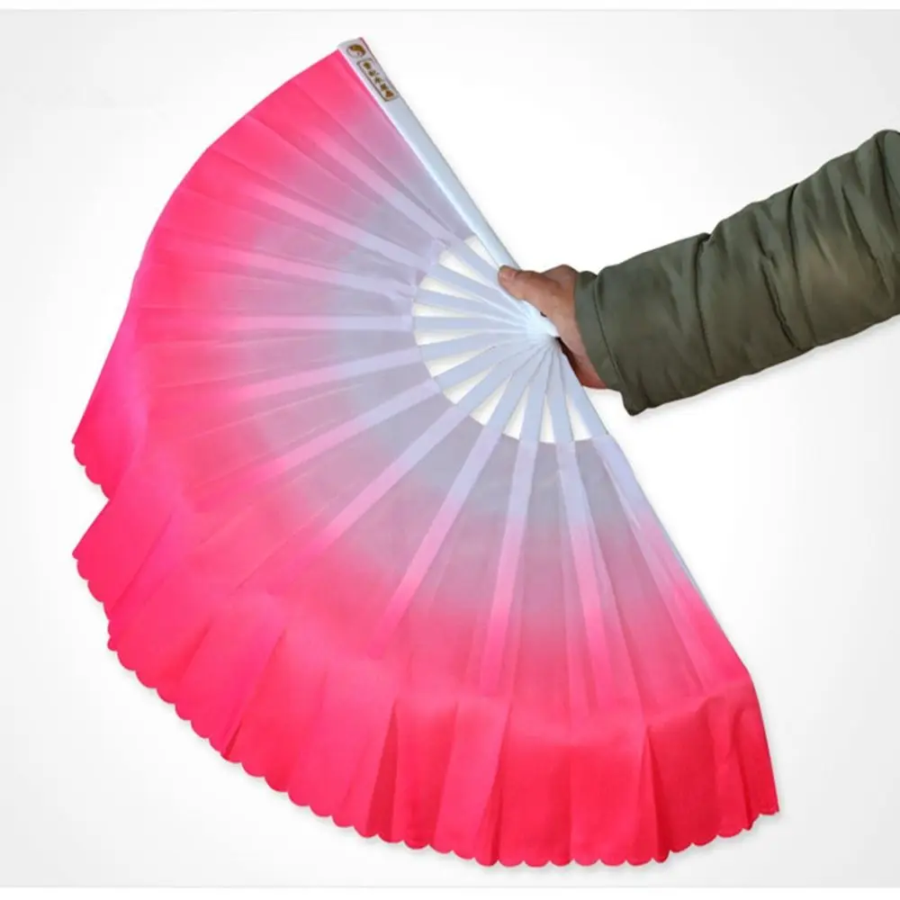 Belly Dancing Fan Silk Belly Dancing Fan Pink Red Silk Fans Blue Green Long Silk Fans for Song Fan Performance Fan