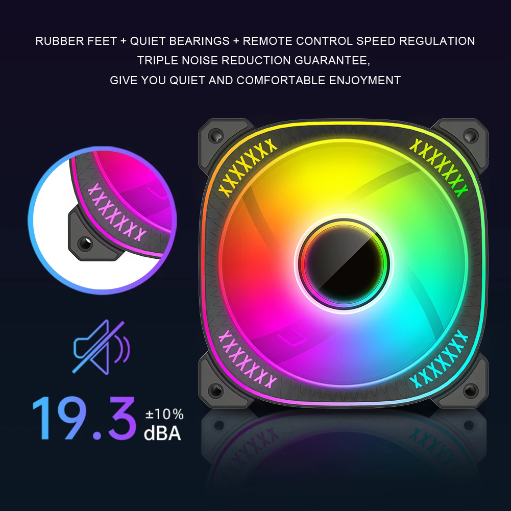 COOLMOON 120mm RGB ARGB Fan Cooler PWM 6PIN 5V ARGB Ventilateur PC Computer Cooling Case Radiator for Desktop PC Case CPU Cooler