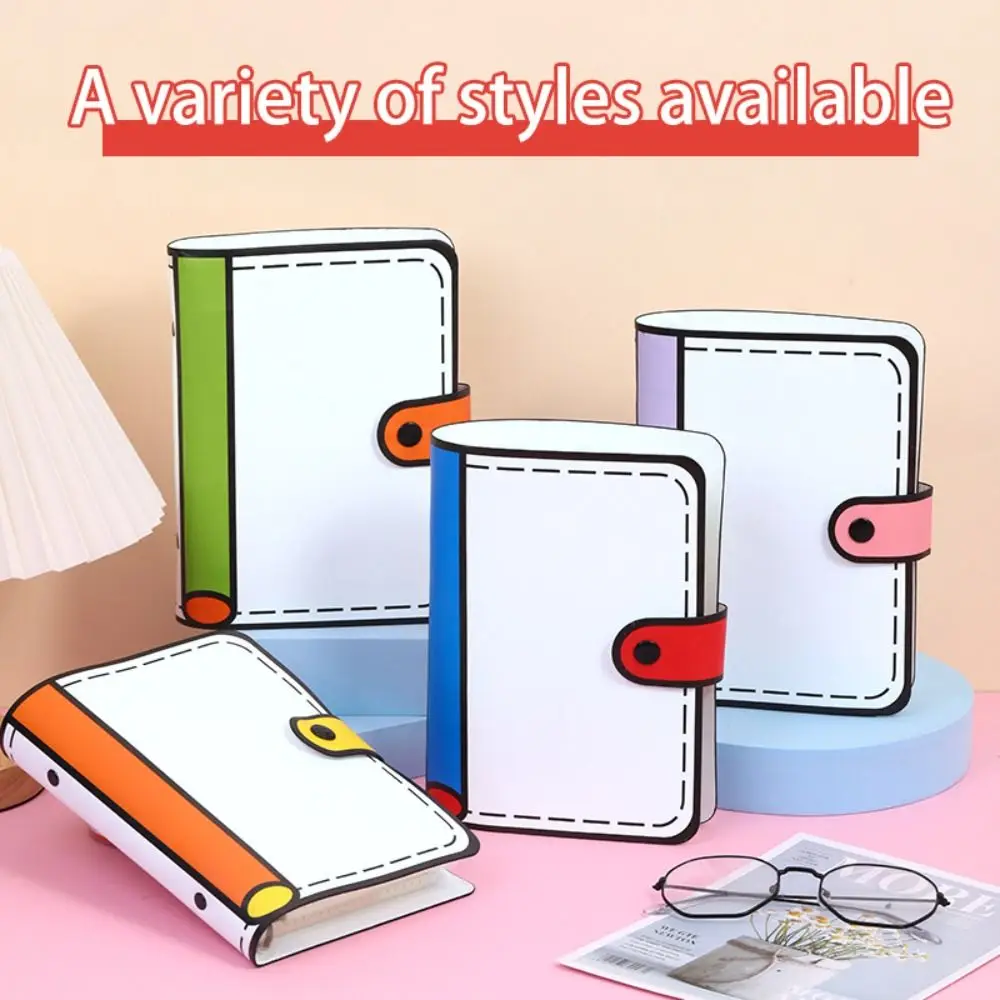 Creative A6 PU Leather Notebook Patchwork 100Sheets Accounting Book Stationery Notepad Loose Leaf Notebook Journal Diary