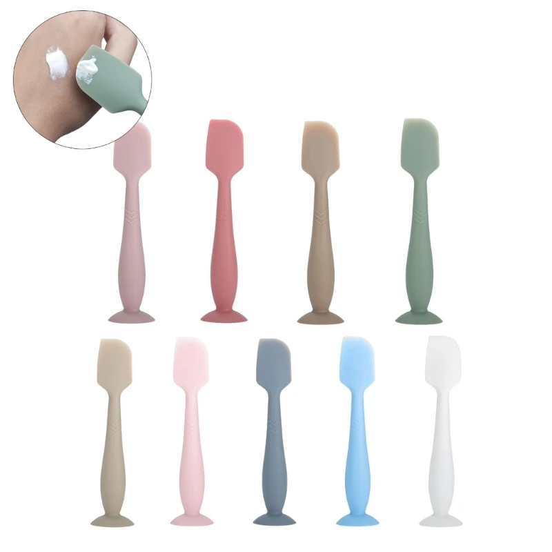 Upgraded Baby Diaper Cream Brush Applicator Soft Silicone with Suction Base Baby Butt Paste Spatula for Babies Newborn