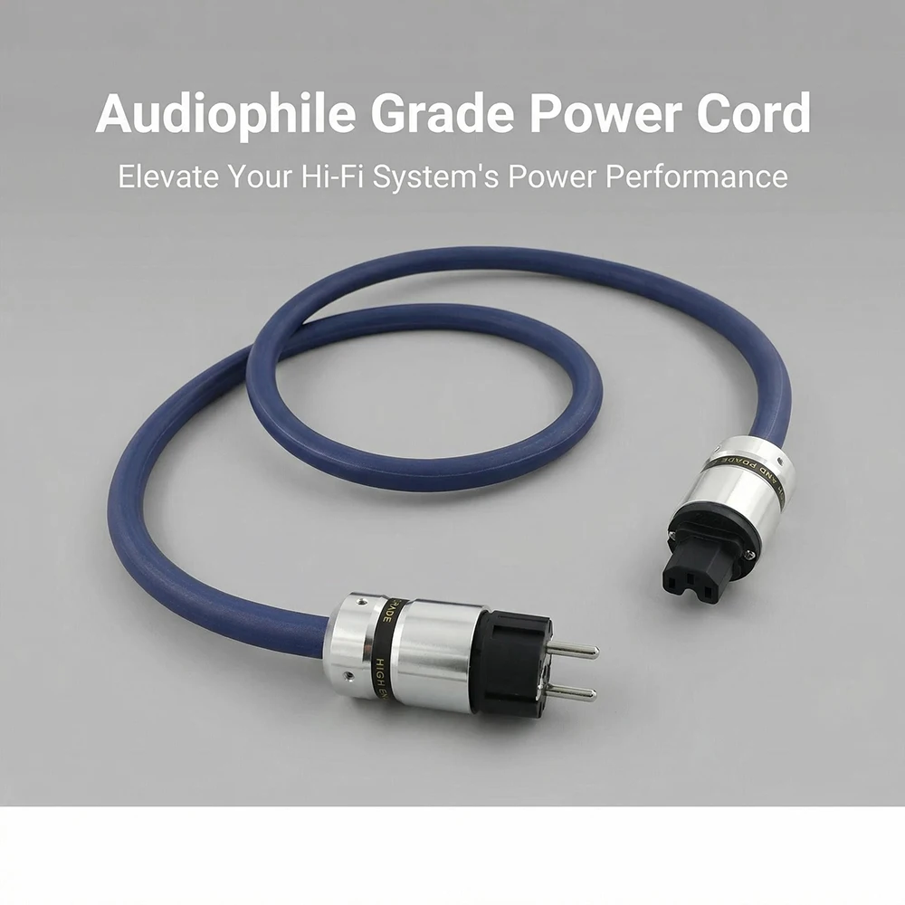 Aouyade  Hi End 5N Copper  Power Cable EU/US  power plug cable hifi power cord cable
