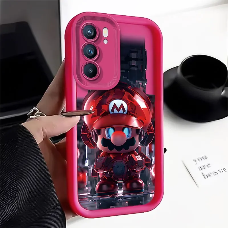 The Game Characters Mario Silicone Case for Samsung Galaxy A55 A35 A25 A15 A05 A05S A24 A13 A23 A12 A22 A32 A52 A52S A72 A11