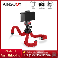 KINGJOY Mini Tripod Octopus Flexible Mobile Tripe Table Stand Celular Holder For Gopro Phone Camera Smartphone Stand KT-600S