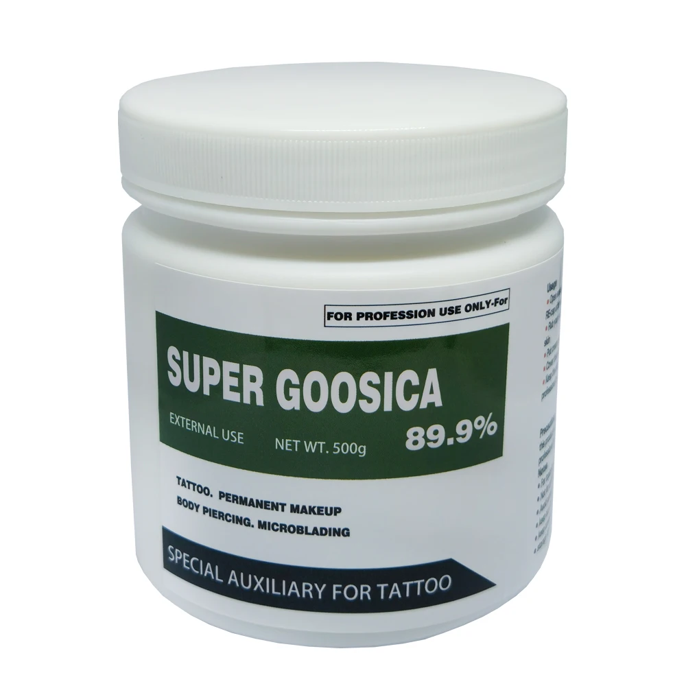 

89.9% Super Goosica Tattoo Cream Before Surgery Permanent Makeup Body Beauty Microblading Piercing Eyebrow Lips Liner 500g