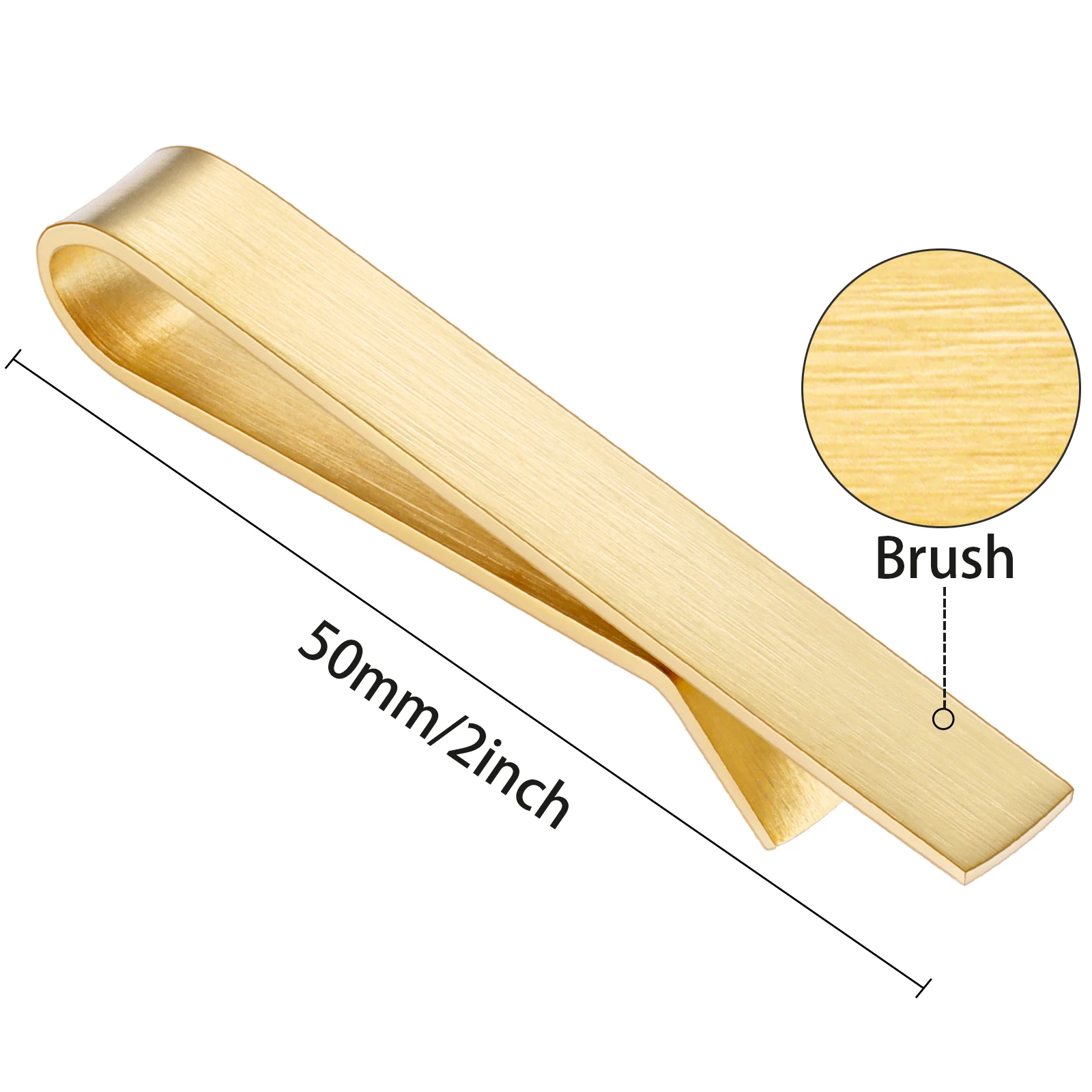 4개입 무광 스테인리스 스틸 넥타이 클립 세트 2인치  - Tie Clip Bar Set Stainless Steel 리뷰 및 가격
