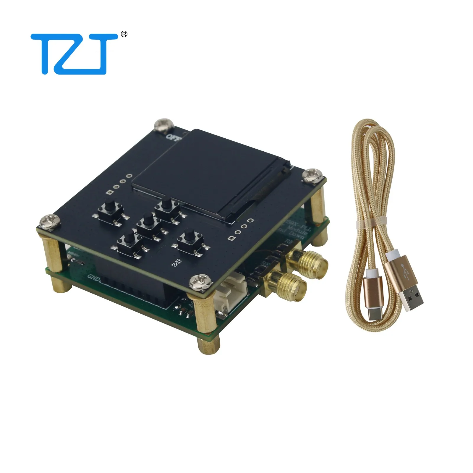 TZT 8GHz Frequency Mixer Module LMX2592-PLL Local Oscillator Unit, Up And Down Mixer Type-C Charging, With STM32 Main Control Bo