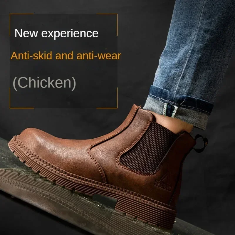 

DurableHigh Top Steel Ladle Head Anti Impact, Anti Puncture Soft And Breathable Labor Protection Shoes Are Sent As A Replacement