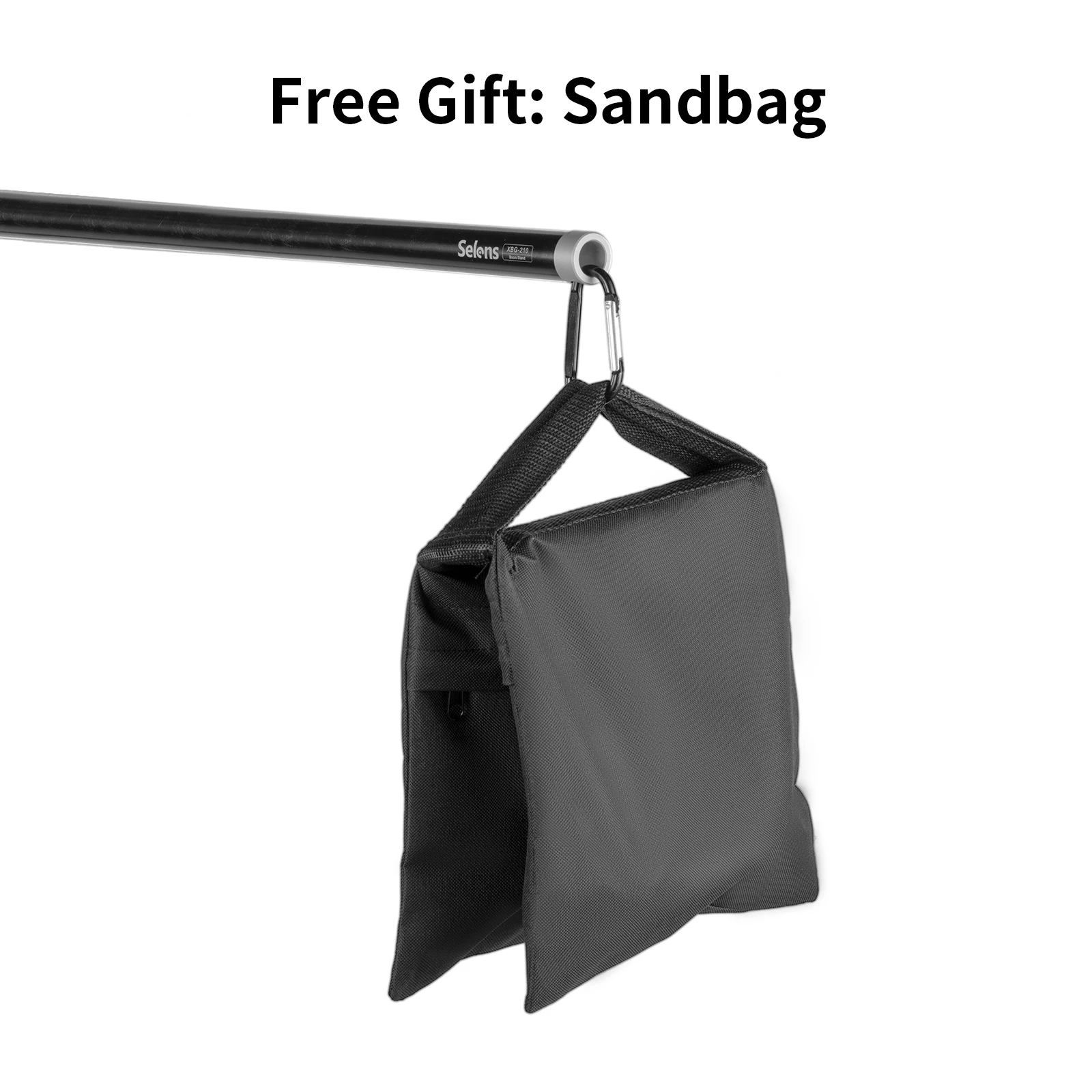 Selens 80-200cm 텔레스코픽 경사 붐 암/크로스 붐 + 사진 스튜디오 용 샌드백 에어 쿠션 스탠드 삼각대