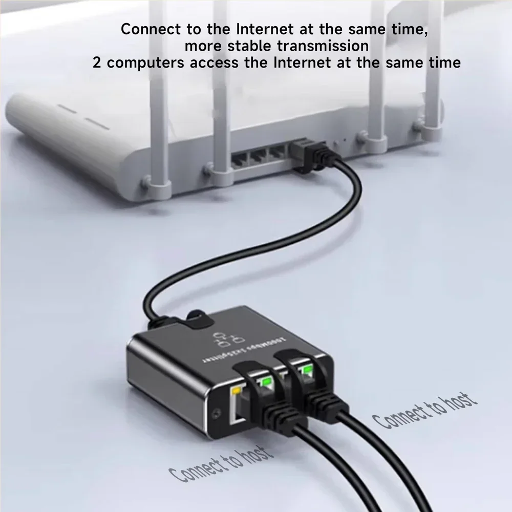 1000Mbps إيثرنت الفاصل 1 إلى 2/3/4 شبكة تمديد RJ45 LAN الإنترنت الفاصل محور للكمبيوتر المحمول راوتر التلفزيون صندوق التلفزيون الرقمي