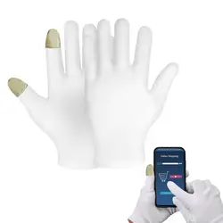 Moisturizing Gloves Silver Fiber Beauty Gloves For Hands Night Cotton Hand Gloves For Sleeping Beauty Dry Hands Inspection