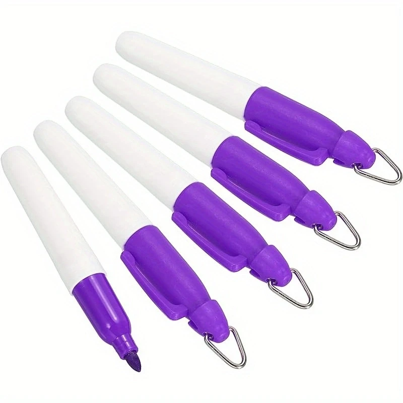 5/10 Stück Mini-Permanentmarker, Golfball-Markierungsstift mit Schlüsselanhänger-Clip für Büro, Besprechungen, Outdoor-Aktivitäten, Schule, 7 Farben – Detail 4