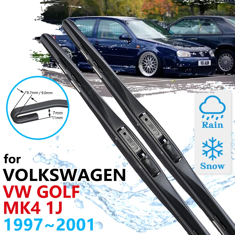 Car Front Wiper Blades For Volkswagen VW Golf Mk4 1J 1997 1998 1999 2000 2001 Cleaning Windshield Windscreen Brushes Accessories