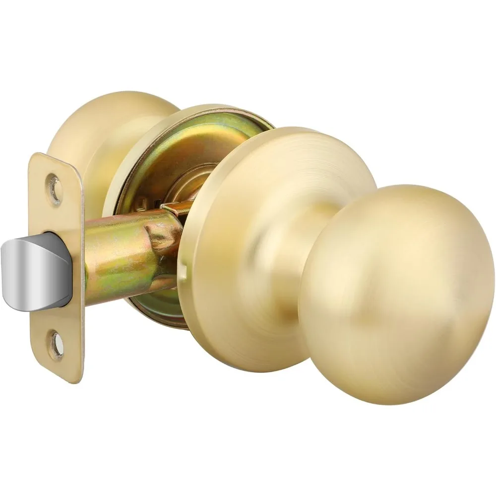 

Золотые дверные ручки для шкафа, дверные ручки для прохода, дверная ручка из матового золота без замка для прихожей, шкаф (1 шт.)