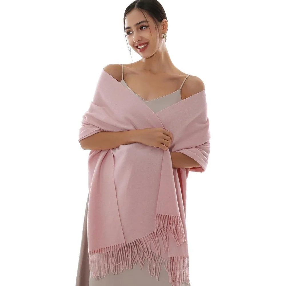 

Зимние шарфы для женщин, шали из пашмины, накидки для вечерних платьев, большие теплые мягкие шарфы