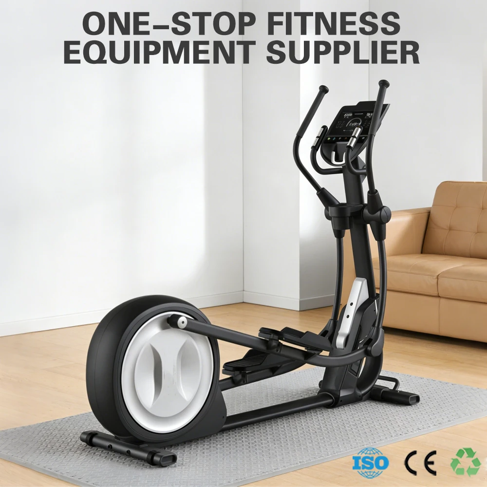 Professional Commercial Electric 10kg Flywheel Cross Trainer Elliptical Machine for Cardio Exercise