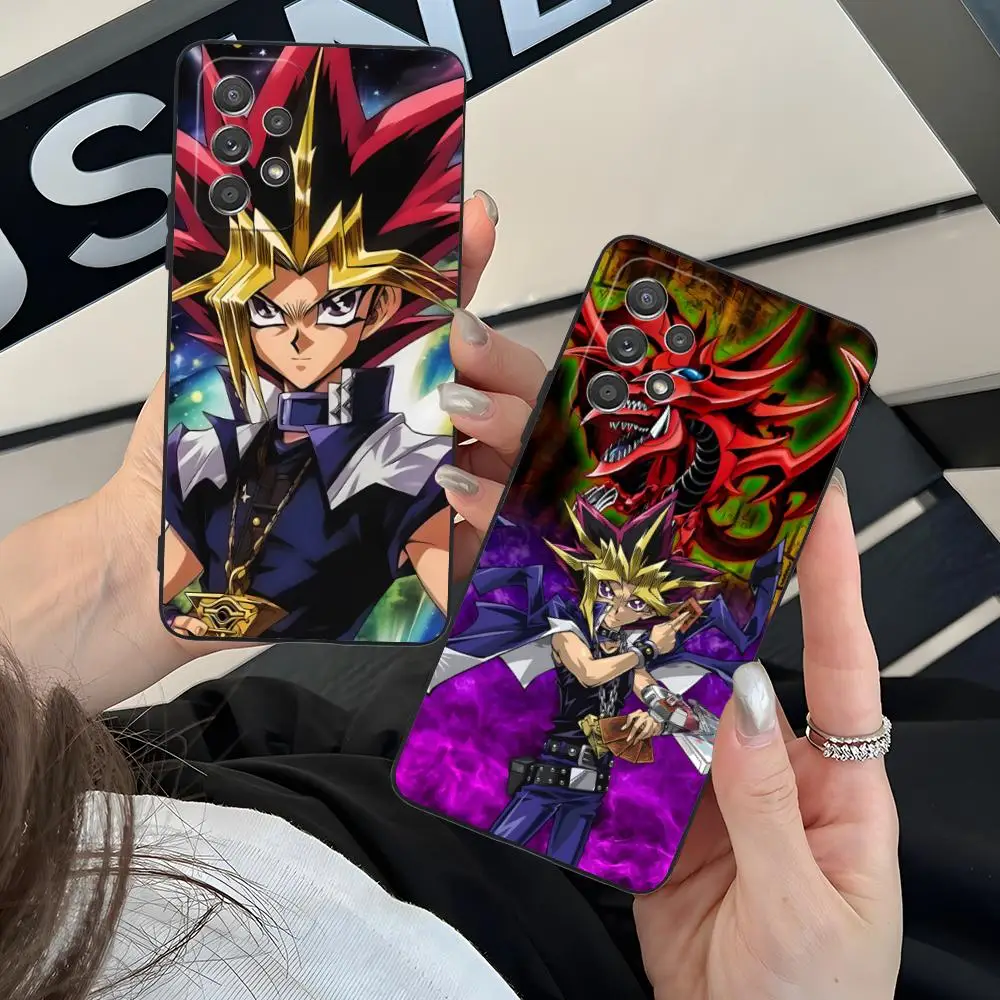 Yugioh يامي يوجي قضية الهاتف المحمول لسامسونج غالاكسي M55 54 42 35 34 33 32 23 22 15 14 13 12 F55 5G غطاء ملون جميل