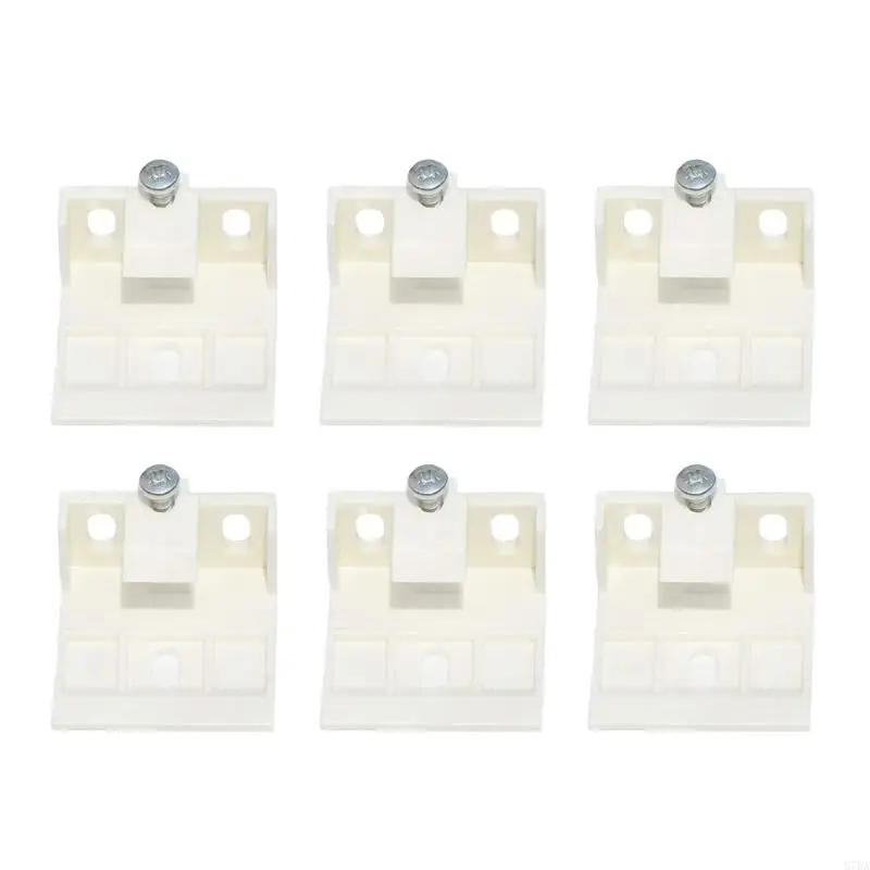 M7DA 6 Pack Multipurpose Window Shade Brackets Accessory for 3/4Inch Blinds Offering High Support for Home Renovations