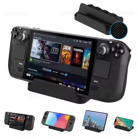 Game Console Holder for Nintendo Switch &amp; Swtich 2 &amp; OLED Console Bracket Base Storage Stand for Steam Deck Game Accessories