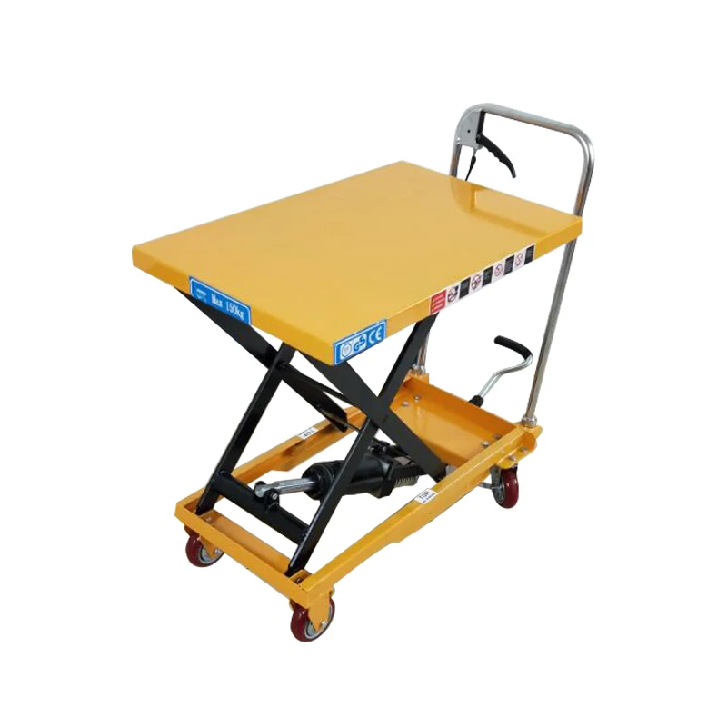 Hydraulic Scissor Lift Table Car 100kg Mini Lift Tables Electric