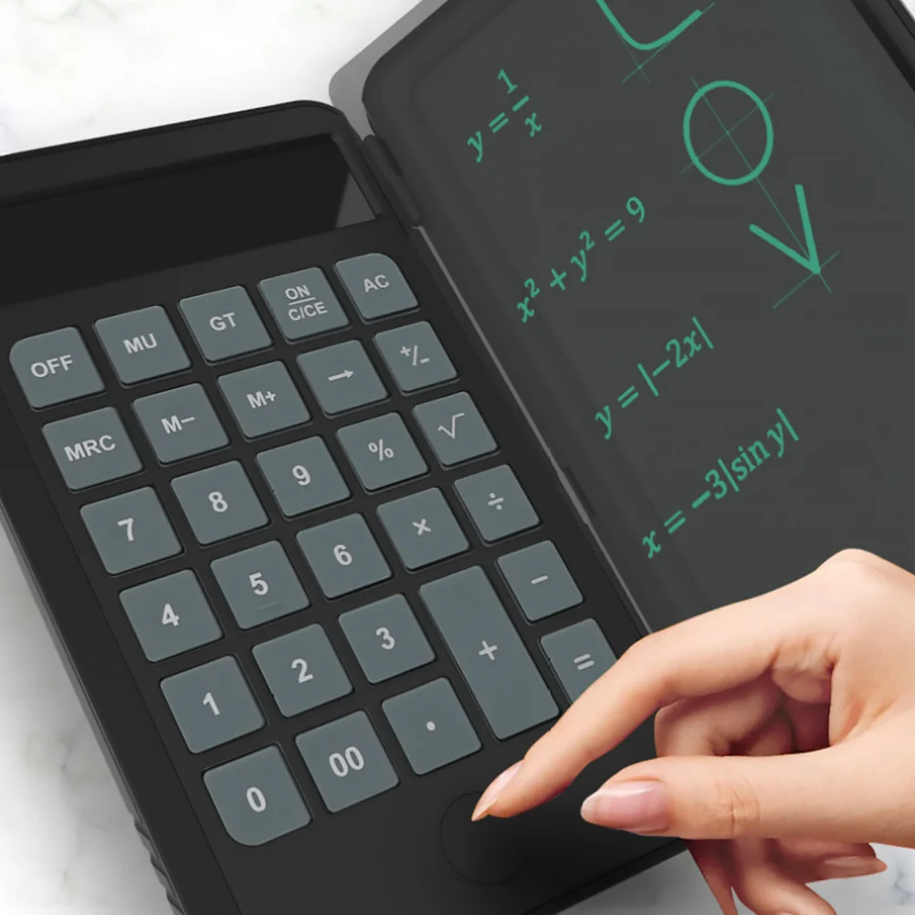 آلة حاسبة قابلة لإعادة الشحن، محمولة خفيفة الوزن من النوع C، شحن طويل التحمل، لوحة مفاتيح من السيليكون، لوحة كتابة حسابية