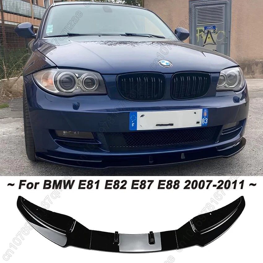 For BMW 1 Series E81 E82 E87 E88 LCI 116i 118i 120i 135i 116d 123d 2007-2011 3PCS Car Front Bumper Lip Splitter Spoile Body Kits