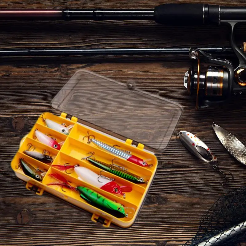 Fishing Tackle Box Lure Storage Double Sided Lure Hook Boxes Baits Container Storage Case Fishing Accessories