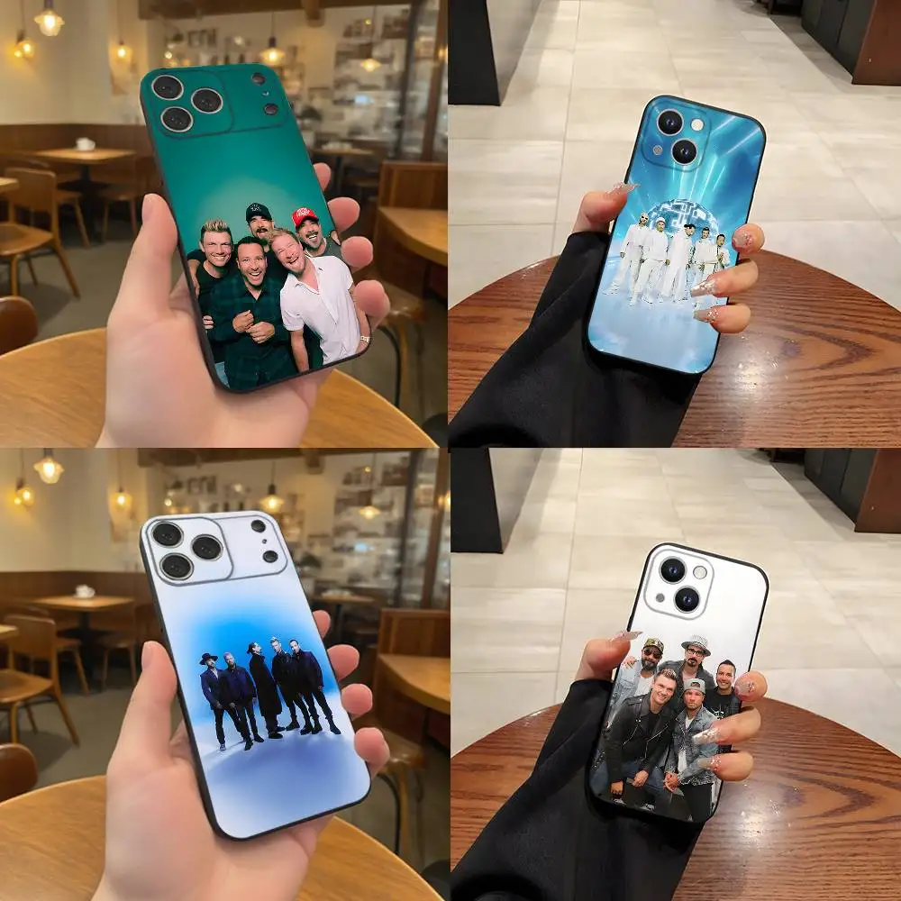 

B-Backstreet Boys BSB Black Soft Cover Phone Case For iPhone 17,16,15,14,13,12,11,Pro,Max,Plus