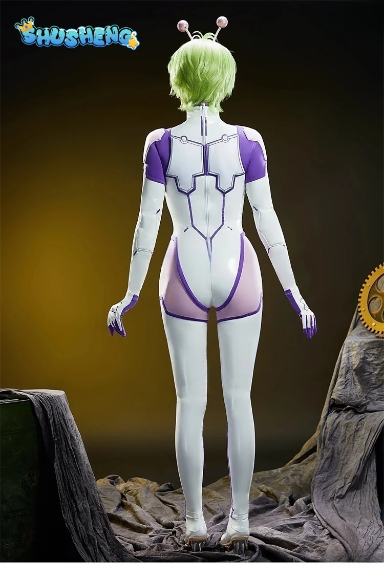 

Vamola Bamora transform Cosplay Costume Anime Women leather Bodysuit Cute Uniform Halloween Carnival New DAN DA DA Plus Size