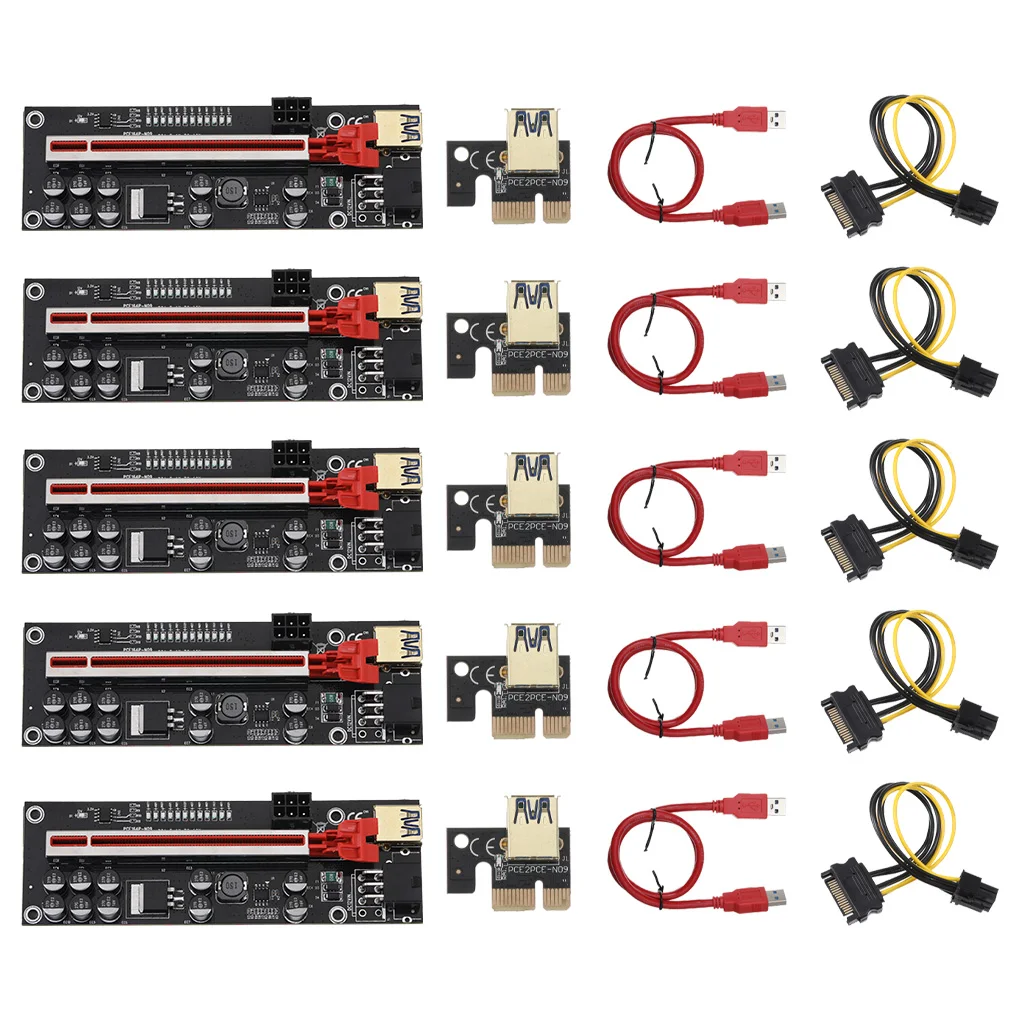 PCI-E Adapter Card 1x to 16x Converter PCI-Express Extender Fast Data Trasmission Speed Mining Parts Motherboard Accessory