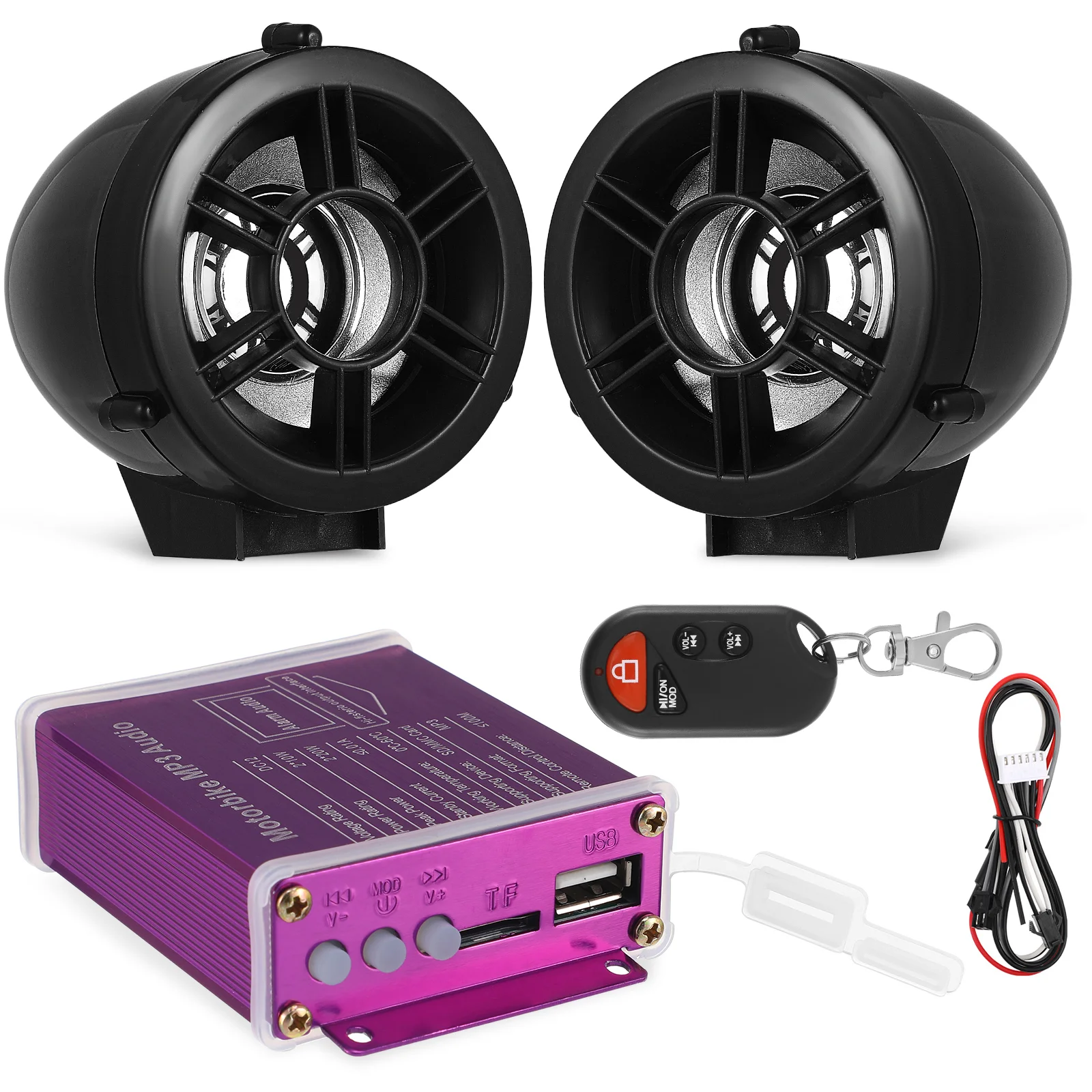 

Motorcycle Audio Radio Speaker Bike Stereo Portable Radios Systems Wireless Sound