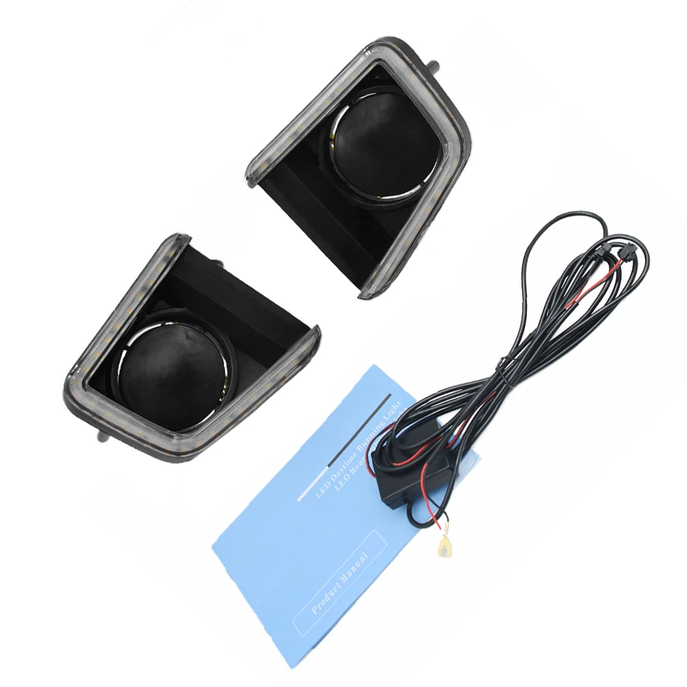 

LED Daytime Running Light Turn Signal Fog Lamp fit for Toyota Tundra 2014-2021 Dynamic Turn Signal Car Daytime Running Light